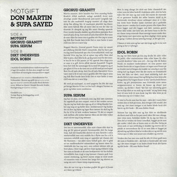 Don Martin & Supa Sayed "Motgift" EP [7"]