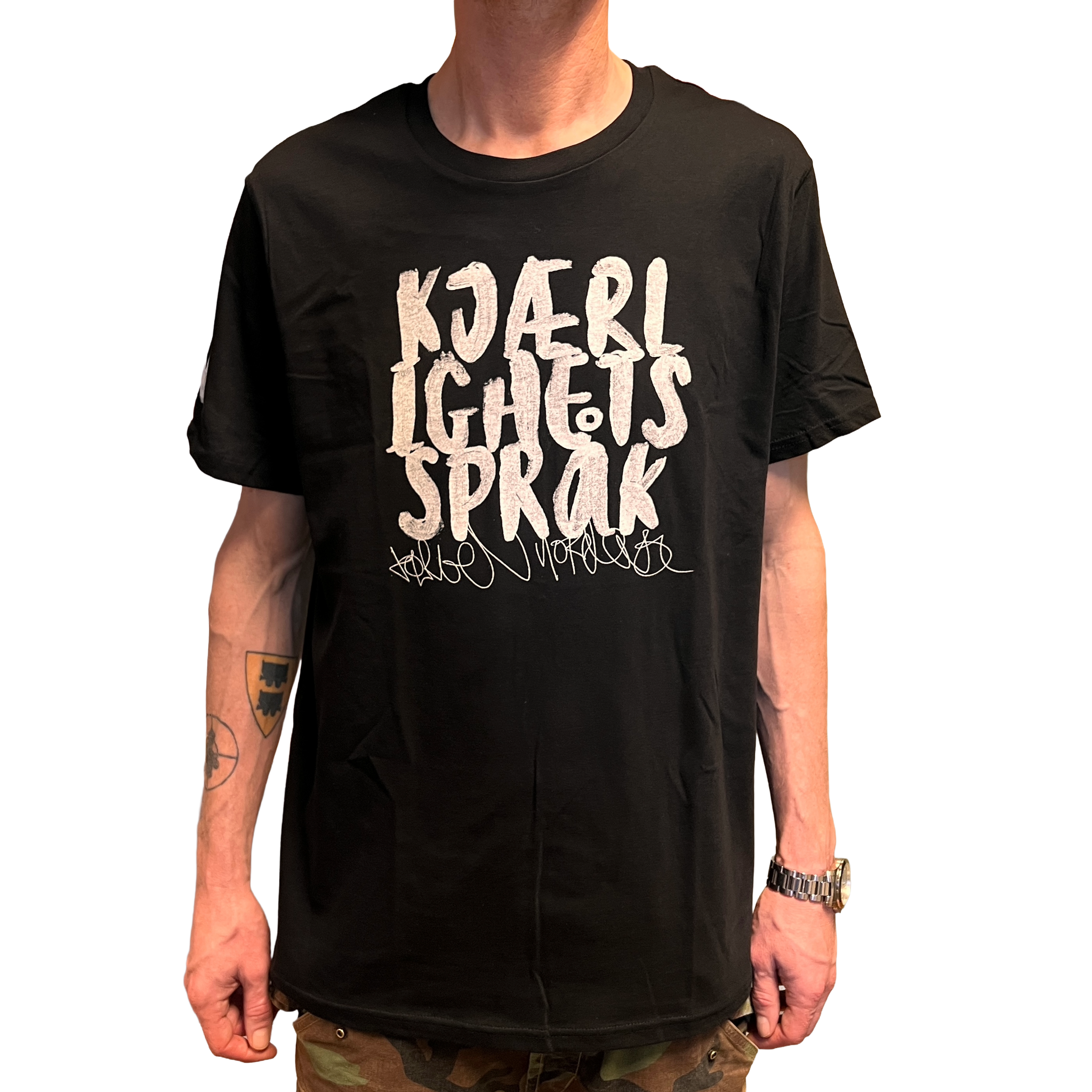 Jørgen Nordeng - Kjærlighetsspråk Sort Tee